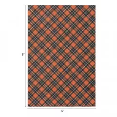 Tim Holtz - Idea-Ology - Kraft-Stock Cardstock Pad - Halloween Sparkle Plaid