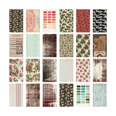 Tim Holtz - Idea-Ology - Backdrops Double-Sided Cardstock - Christmas 2024