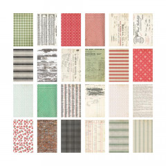 Tim Holtz - Idea-Ology - Backdrops Double-Sided Cardstock - Christmas 2024