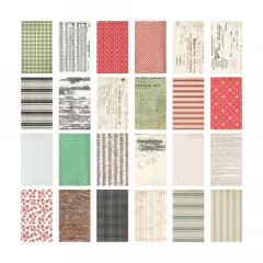 Tim Holtz - Idea-Ology - Backdrops Double-Sided Cardstock - Christmas 2024