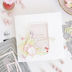 Pinkfresh Studio - Press Plate - Berries & Blossoms