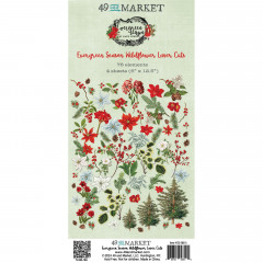 49 and Market - Evergreen Season - Wildflowers - Laser Cut Outs