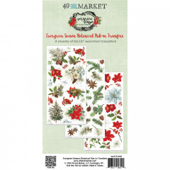 49 And Market - Evergreen Season - Botanical - 6x12 Rub-On Transfer