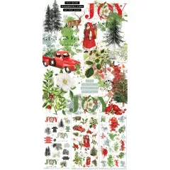 49 And Market - Evergreen Season - Essentials - 6x12 Rub-On Transfer