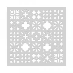 Hero Art 6x6 Stencil - Decorative Tile Pattern