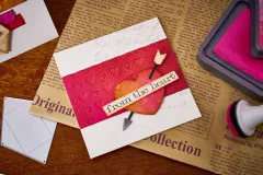 Sizzix - Sidekick Texture Fades Embossing Folder By Tim Holtz - Valentines