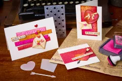 Sizzix - Sidekick Texture Fades Embossing Folder By Tim Holtz - Valentines