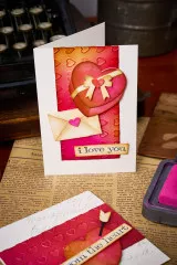 Sizzix - Sidekick Texture Fades Embossing Folder By Tim Holtz - Valentines