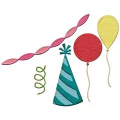 Sizzix - Sidekick Texture Fades Embossing Folder By Tim Holtz - Birthday