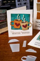 Sizzix - Sidekick Texture Fades Embossing Folder By Tim Holtz - Coffee