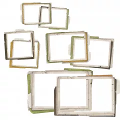 Chipboard Set - Vintage Orchard - Stacked Frames