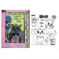 Dyan Reaveley\s Dylusions - Cling Stamp Collections - Purrfect