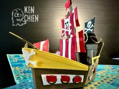 Karen Burniston Die - Pirate Ship Add-ons