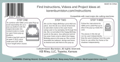 Karen Burniston Die - Happy Birthday Lorna Add-ons