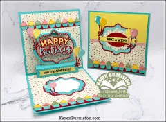 Karen Burniston Die - Happy Birthday Lorna Add-ons