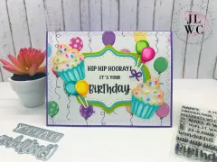 Karen Burniston Die - Happy Birthday Lorna Add-ons