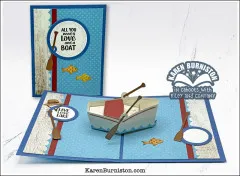 Karen Burniston Die - Boat Pop-up