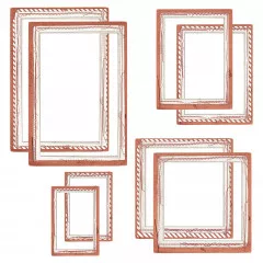 Chipboard Set - Color Swatch: Terracotta - Frame Set