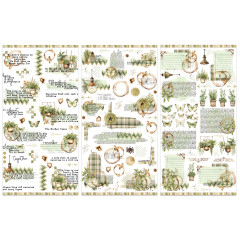 49 And Market - 6x12 Rub-On Transfer - Cottagecore