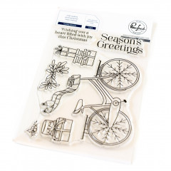 Pinkfresh Studio - Clear Stamps - Holiday Bicycle