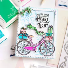 Pinkfresh Studio Die Set - Holiday Bicycle