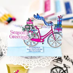 Pinkfresh Studio Die Set - Holiday Bicycle