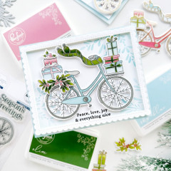 Pinkfresh Studio Stencils - Holiday Bicycle