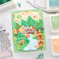 Pinkfresh Studio Stencils - Mountains