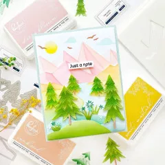 Pinkfresh Studio Stencils - Mountains