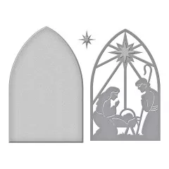 Stampendous Etched Dies - Christmas Morn Nativity