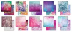 Essential Craft Papers - 12x12 Paper Pad - Grunge - Mid Tones