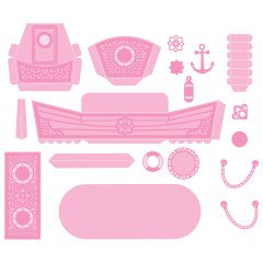 Verso Dimension Die Set - Charming Canal Boat Gift Box