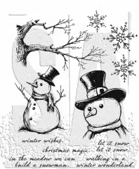 Cling Stamps by Tim Holtz - Mr. Frostie