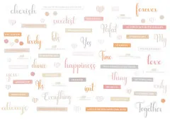 Chipboard Set - One Perfect Day - Words