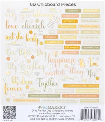 Chipboard Set - One Perfect Day - Words