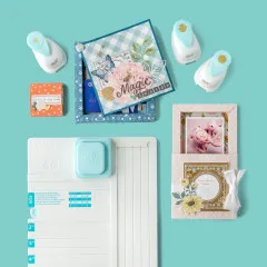 We R Makers - Hinge Punch Set - White/Blue