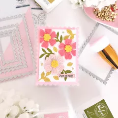 Pinkfresh Studio Die Set - Nested Rectangles Postage Edge