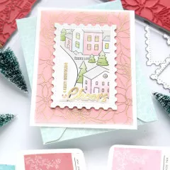 Pinkfresh Studio Die Set - Nested Rectangles Postage Edge