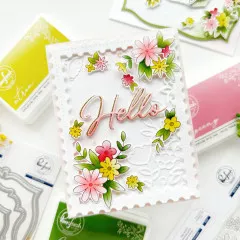 Pinkfresh Studio Die Set - Nested Rectangles Postage Edge