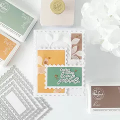 Pinkfresh Studio Die Set - Nested Rectangles Postage Edge