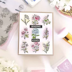 Pinkfresh Studio Cling Stamps - Beautiful Botanicals