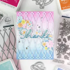 Pinkfresh Studio - Press Plate - Interlaced Diamonds