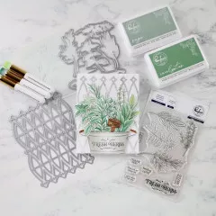 Pinkfresh Studio - Clear Stamps - Herb Garden