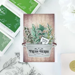 Pinkfresh Studio - Clear Stamps - Herb Garden
