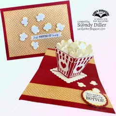 Karen Burniston - Clear Stamps - Popcorn Phrases