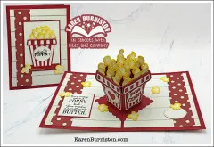 Karen Burniston - Clear Stamps - Popcorn Phrases