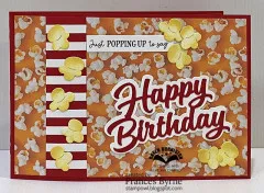 Karen Burniston - Clear Stamps - Popcorn Phrases