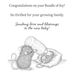 Cling Stamps - House Mouse - Bundle Of Joy