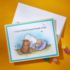 Cling Stamps - House Mouse - Bundle Of Joy
