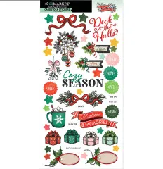 49 And Market - Cardstock Stickers - Mistletoe And Memories